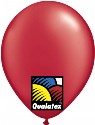 Pearl Ruby Red available in 5, 11 and 16 inch balloons (click to enlarge)