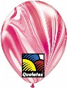 Red & White SuperAgate available in 11 inch Balloons (click to enlarge)