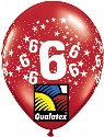 Number Stars available in 0/1/2/3/4/5/6/7/8/9/10 Jew or Festive Asst 11 inch balloons (click to enlarge)