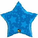 Stars on Stars available in Gold, Silver, Blue and Black in 20 inch Foil Balloons (click to enlarge)
