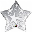 Starblast Star available in Silver or Gold in 20 or 36 inch Foil Balloons (click to enlarge)
