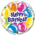 Birthday Sparkling Balloons available in 18 inch and 36 inch balloons (click to enlarge)