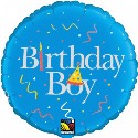 Birthday Boy available in 18 inch Foil (says Happy Birthday To You on reverse) (click to enlarge)