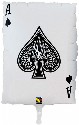 Ace of Spades with Queen of Hearts on the reverse 30 inch Foil (click to enlarge)