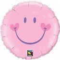Sweet Smile Face available in Pink, Pale Blue and Yellow 18 inch Foil (click to enlarge)
