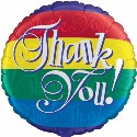 Thank You Multicolour 18 inch Foil (click to enlarge)