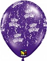 Happy Birthday a round available in 5, 11,16 and 36 inch balloons (click to enlarge)
