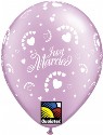 Just Married Hearts a round available in11 and 36 inch balloons (click to enlarge)