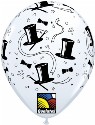 Top Hats a round available in 11 inch balloons (click to enlarge)