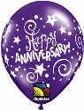 Anniversary Stars and Swirls 11 inch Balloon (click to enlarge)