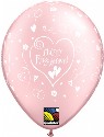 Engagement Hearts A Round 11 inch Pastel Pearl Balloon (click to enlarge)
