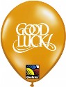 Good Luck Superscript printed 2 sided 11 inch balloons in Fantasy Assortment (click to enlarge)
