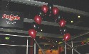 Pearl Magenta and Pearl Onyx Black Arch at Angels Nightclub VIP Lounge (click to enlarge)