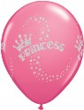 Glitter Princess 11 inch Latex Balloon (click to enlarge)