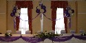 Purple and White Cloud Nine Top Table At Cranage Hall Holmes Chapel (click to enlarge)